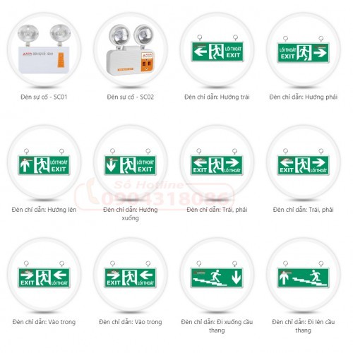 Đèn sự cố Chiếu sáng khẩn cấp Exit LED