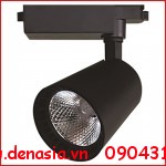 Đèn LED rọi ray vỏ đen thấu kính