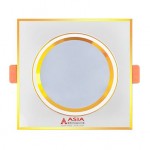 Âm trần mặt vàng vuông 7W